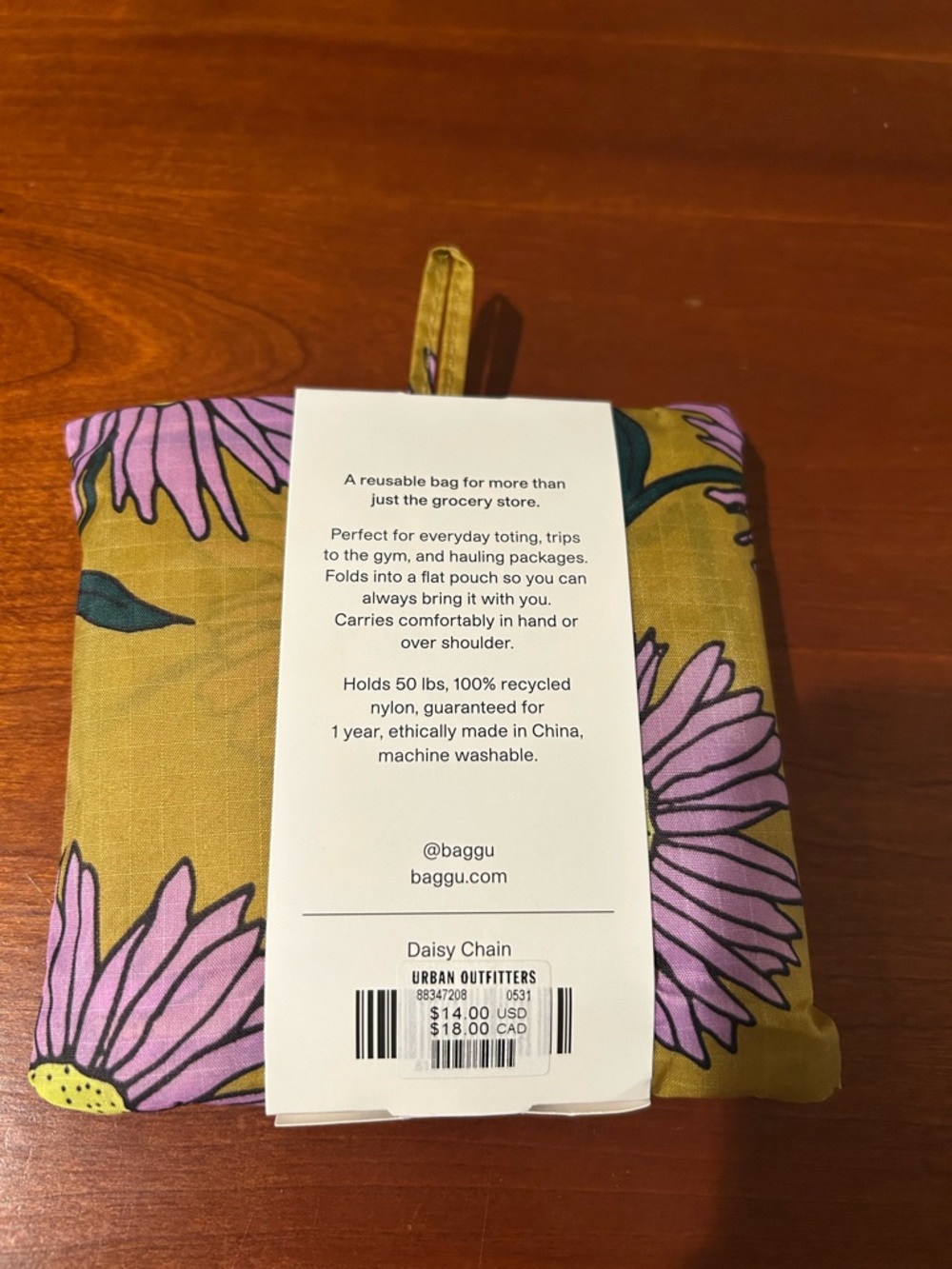 NWT Baggu Standard Reusable Bag Daisy Chain - Picture 2 of 2